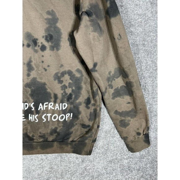 Nickelodeon Hey Arnold Stoop Kid Football‎ Head Tie Dye Hoodie Mens Medium Brown - Picture 13 of 16